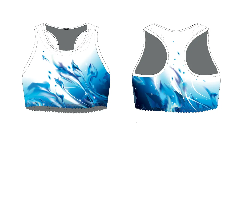 Топы CROPTOP BLUE FLAME